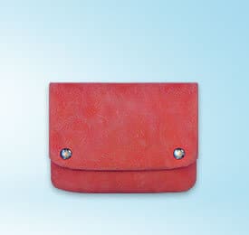 Red Real Leather Wallet
