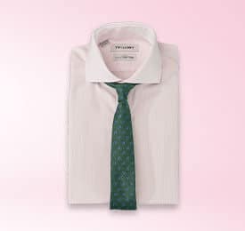 White Sateen Slim Fit Shirt