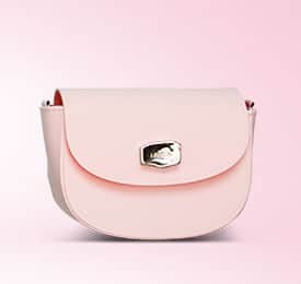 Pink Quilted Cross Body Handbag