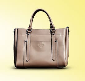 Quilted Puffed Leather Handbag